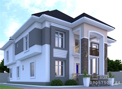 modern  bedroom bungalow house plans  nigeria worldcreeps