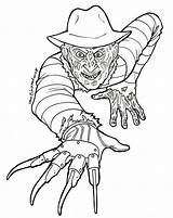 Freddy Krueger Coloring Pages Popular sketch template