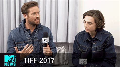 timothée chalamet and armie hammer on the sex scene in call me by your