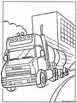 Kleurplaat Kleurplaten Wheeler Vrachtwagens Freightliner Getcolorings Voertuigen Getdrawings sketch template