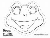 Frog Mask Printable Templates Template Masks Face Cut Animal Craft Kids Grenouille Colouring Drawing Pages Coloring Masque Crafts Paper Molde sketch template