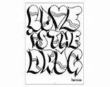 Graffiti Coloring Pages Print sketch template