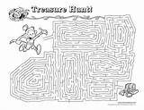 Printable Maze Mazes Kids Hunt Printables Treasure Timvandevall Vall Tim Van Coloring Puzzles Older Paper Pages Template Pirate sketch template