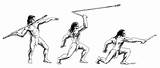 Atlatl Spear Drawing Thrower Atl Native Hands Prehistoric Aztec Throwing Diagram Atlatls American Unm Edu Hunter Survival Use Using Time sketch template