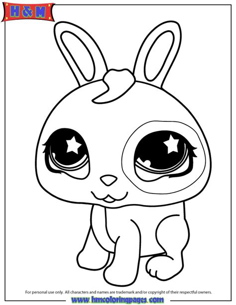 littlest pet shop cute bunny coloring pagelittlest pet shop coloring