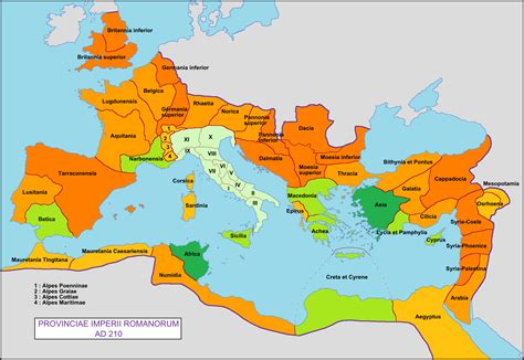 roman provinces   names inferior
