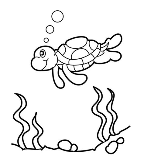 top   printable cute sea turtle coloring pages