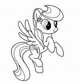 Dash Coloring Pages Geometry Rainbow Pony Little Template Wings sketch template