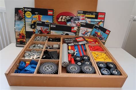 lego technic  kilos technical lego  wooden box catawiki