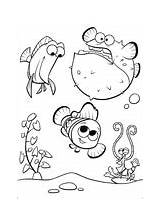 Tank Nemo Coloring Gang Pages Finding sketch template