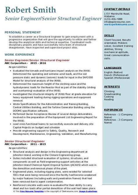 view structural engineer resume  images  resume