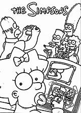 Coloring Simpsons Wecoloringpage Pages sketch template