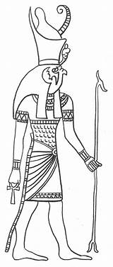 Horus Egito Osiris Deity Egípcia Antigo Dieux Tutankhamon Egípcio Egipcia égyptiens Antiga Designlooter Meglio Artesanato Crianças sketch template