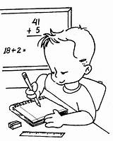 Coloring Pages Kids Learning Math Addition Colorear Para Nino Sumar Boy Learn School Clipart Aprendiendo sketch template