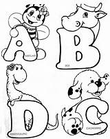 Alfabeto Animales Alfabetos Bichinhos Abecedario Figuras Dibujo sketch template
