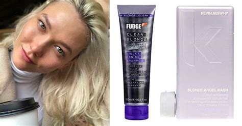 purple shampoo the best purple shampoo for blonde hair elle australia