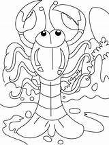 Coloring Lobster Pages Mood Bhangra sketch template