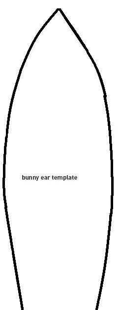 bunny ear pattern printable  printable bunny ears easter rabbit