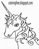 Unicorn Coloring Pages Drawing Emoji Head Outline Printable Simple Color Mythical Kids Despicable Print Clipart Getcolorings Book Getdrawings Unicorns Sketch sketch template