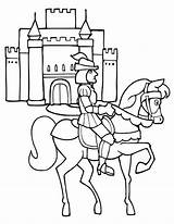 Malvorlagen Ausdrucken Ritter Caballeros Chevaliers Paard Kleurplaat Ridder Dessins Chateau Princesse Zeichnungen Ridders Castillos Kidsplaycolor sketch template