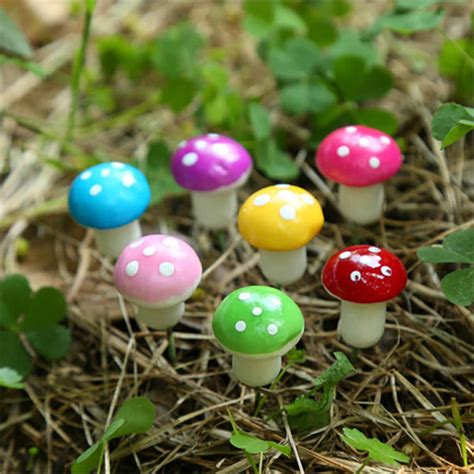 pcs miniature tiny mushroom  needle mixed colorful etsy