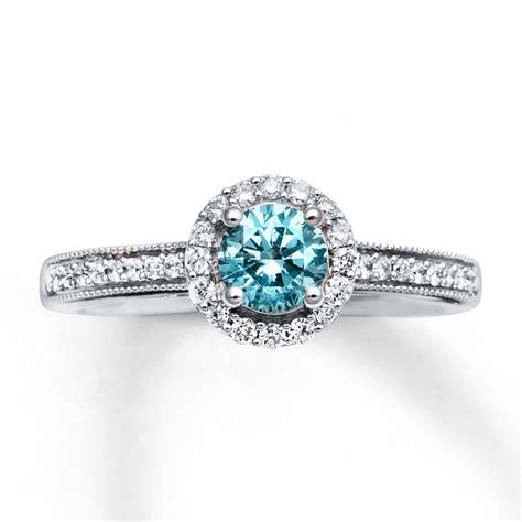 natural blue diamond engagement rings wedding  bridal inspiration