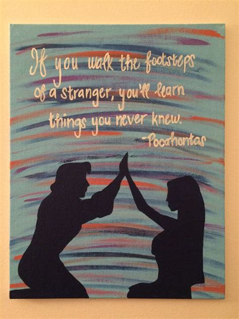 disney pocahontas silhouette canvas ~this is a picture of the original yours will look very