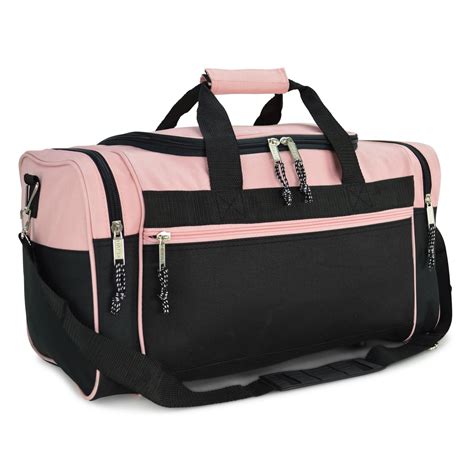 dalix  blank sports duffle bag gym bag travel duffel  adjustable strap  pink walmart