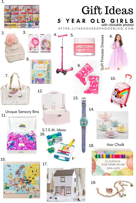 holiday t guide t ideas for 5 year old girls christmas