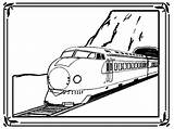 Coloring Pages Train Modern Realistic Kids sketch template