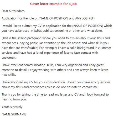 cover letter  job application icoverorguk