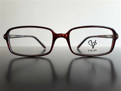 new valdi collection v6 dark brown men squared eyeglasses herren brille