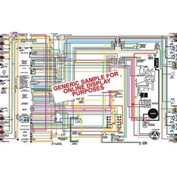 ford mustang color wiring diagram    poster size walmartcom walmartcom