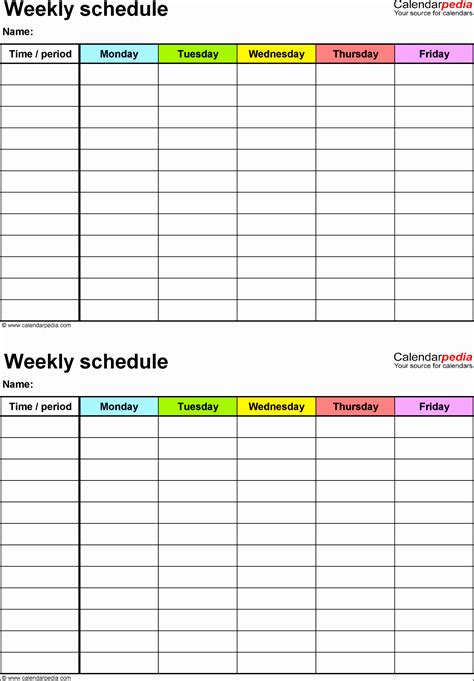 create daily work schedule  excel sampletemplatess