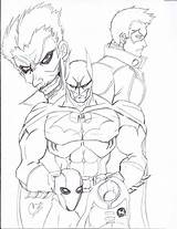 Hood Red Drawing Batman Under Getdrawings sketch template