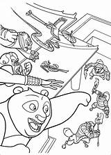 Panda Fu Kung sketch template