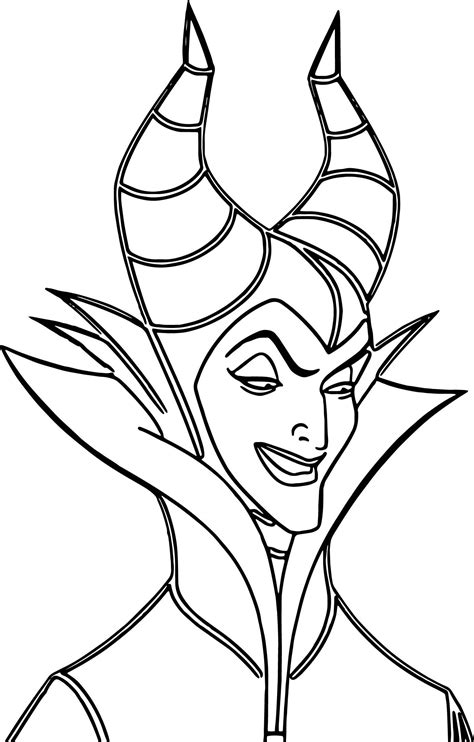 awesome maleficent evil cartoon coloring page cartoon images cartoon