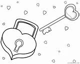 Coloring Pages Coloring4free Key Padlock Related Posts sketch template