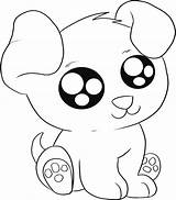 Puppy Coloring Pages Big Kids Eyed sketch template