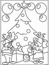 Zingen Kerstboom Kleurplaten Kerst sketch template