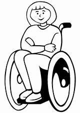 Disability Wheelchair Kidsplaycolor sketch template