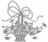 Basket Embroidery Flowers Drawing Vintage Baskets Designs Flower Patterns Pattern Explore Quilter Transfers Drawings Ribbon Applique Paintingvalley Bloglovin sketch template