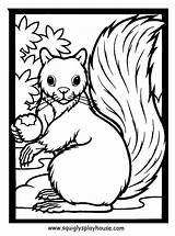 Coloring Pages Fall Choose Board Squirrel sketch template