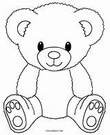 Bear Teddy Coloring Pages Kids Printable sketch template