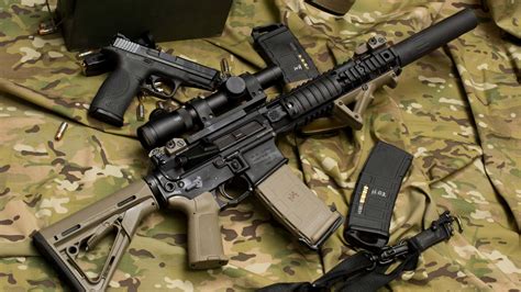 larue tactical assault rifle mws ma custom scope silencer