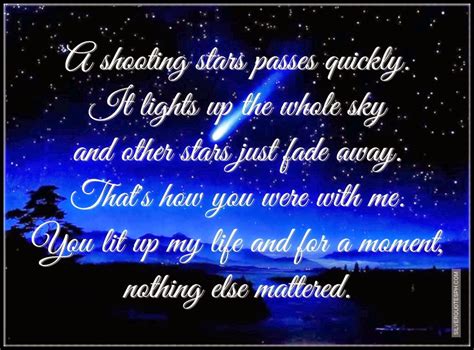 A Shooting Stars Passes Quickly Silver Quotes