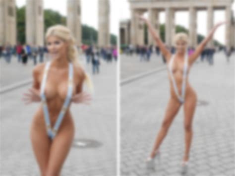 【画像】これは犯罪？ドイツの観光地にとんでもないスタイルのほぼ裸の美女が現れる ポッカキット