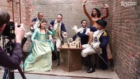 see behind the scenes footage from hamilton cast s