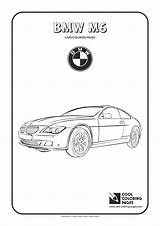 Coloring Pages Bmw M6 Cool Cars Vehicles Kids sketch template