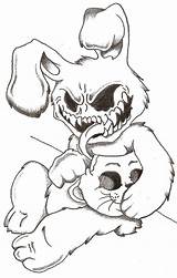 Bunny Badass Drawing Creepy Drawings Evil Tattoo Lil Sketches Deviantart Coloring Scary Horror Graffiti Skull Cool Simple Dragon Trippy Sam sketch template